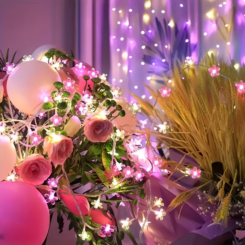 Cherry Blossom 20 LED String Lights Battery Operated 3 Meter
