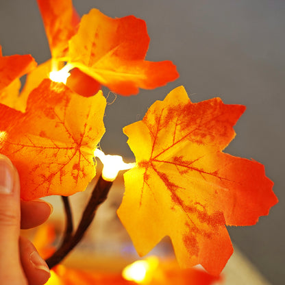 24LED Maple Leaf Tabletop Tree Lights USB Powered 1 pcs