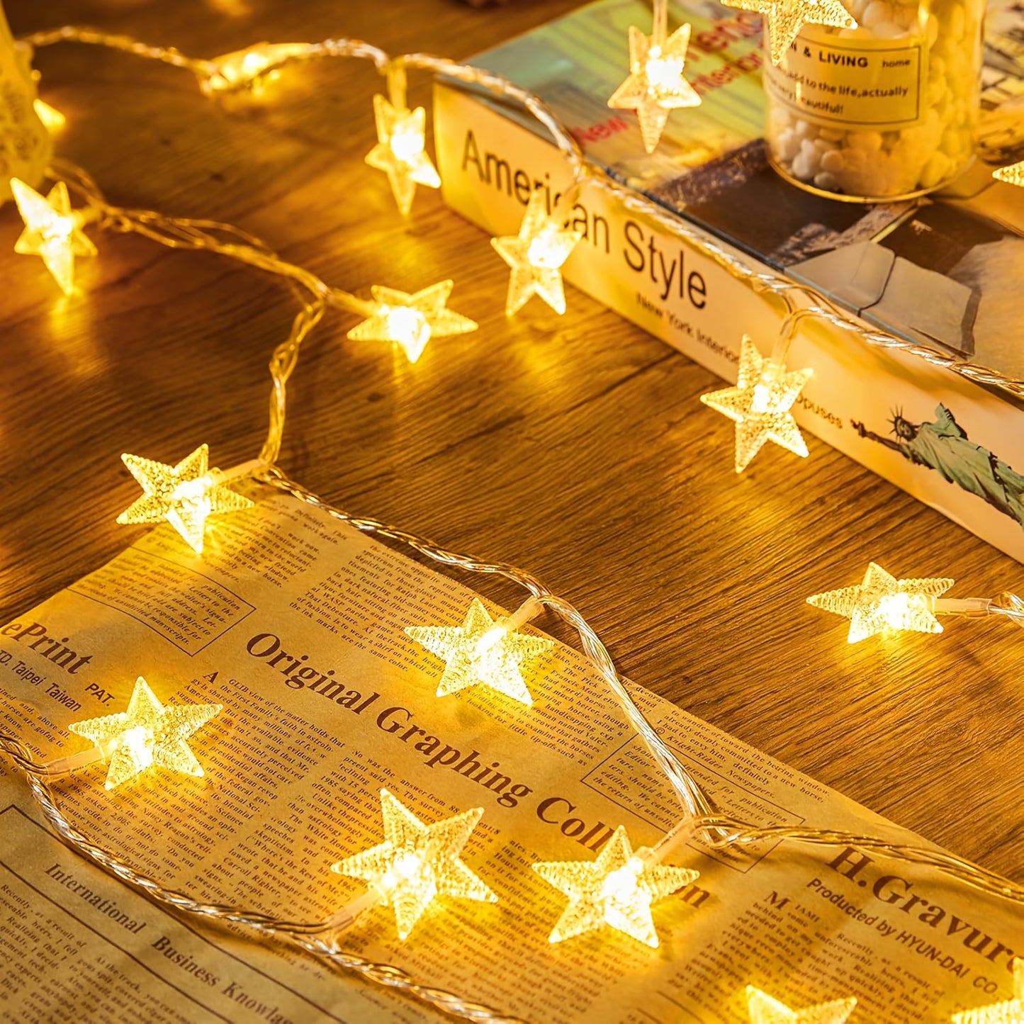 3 meter, 20 LED Star Fairy Lights Battery Operated