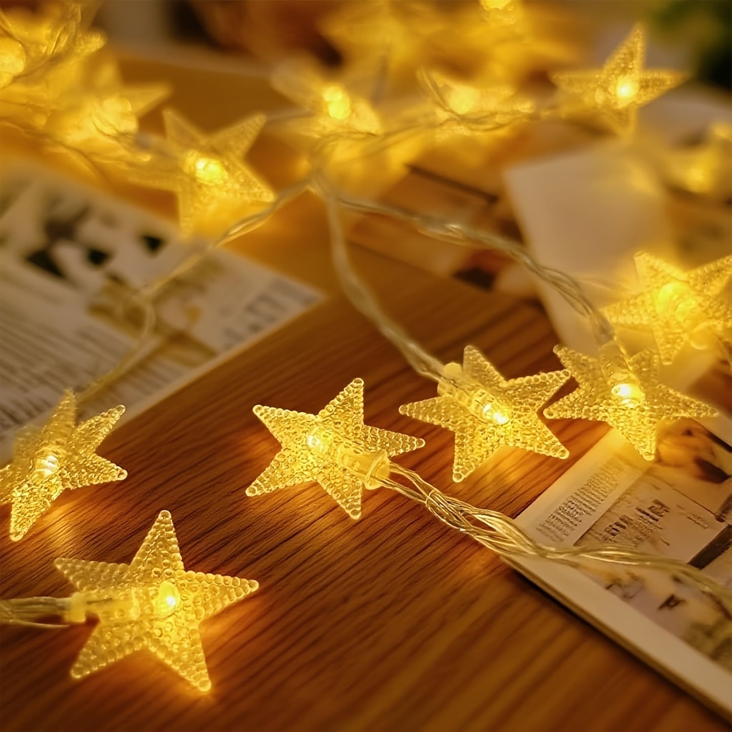 3 meter, 20 LED Star Fairy Lights Battery Operated
