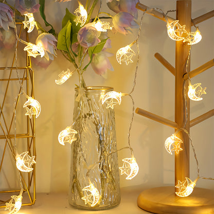 20 LED Crescent Moon Fairy Lights Battery Operated - 3 meter