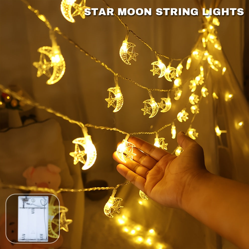 20 LED Crescent Moon Fairy Lights Battery Operated - 3 meter