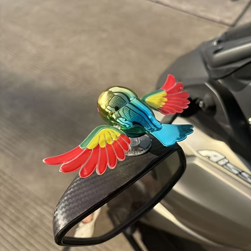 Flying Bird Car & Bike Decoration with Flapping Wings, Weatherproof Vehicle Decor