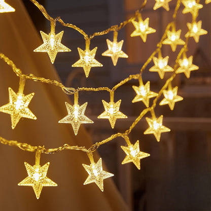 3 meter, 20 LED Star Fairy Lights Battery Operated