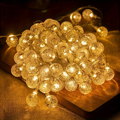 Crystal Waterdrop Ball 20 Led String Fairy Light for Room Decoration - Water drop ball LED Fairy Lights Battery Operated