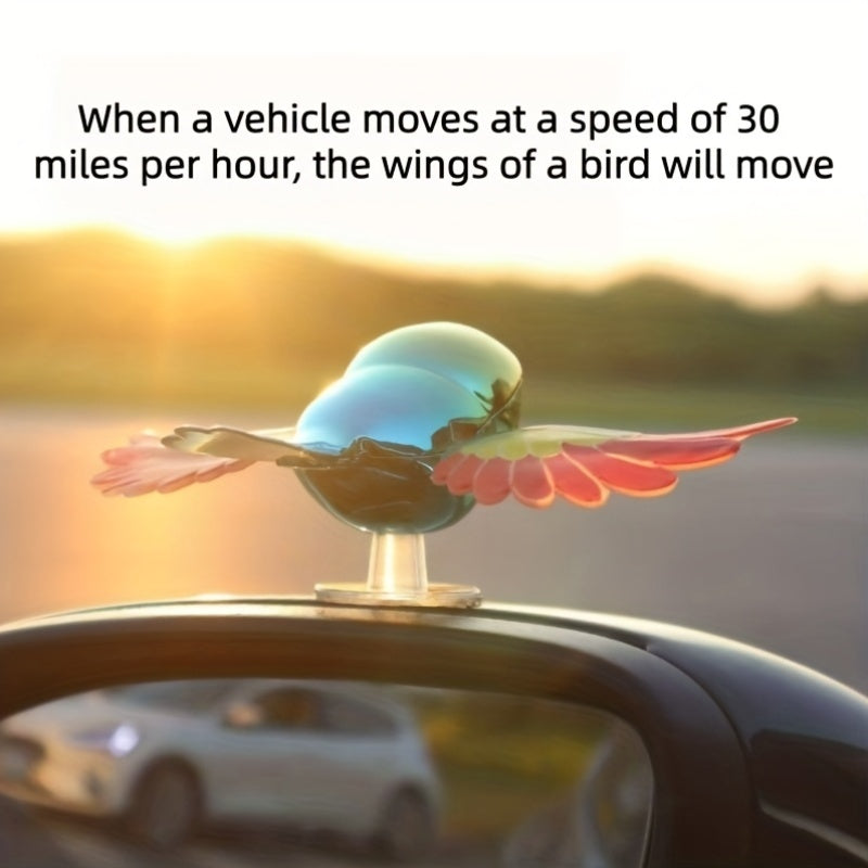 Flying Bird Car & Bike Decoration with Flapping Wings, Weatherproof Vehicle Decor