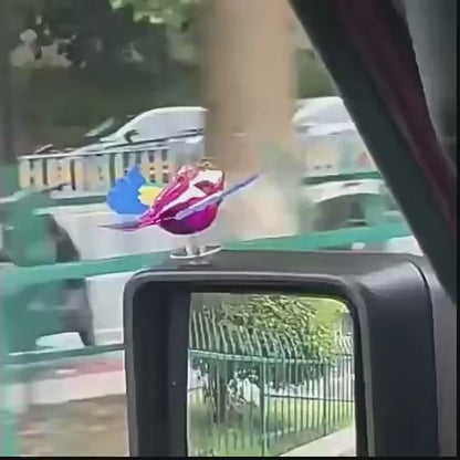 Flying Bird Car & Bike Decoration with Flapping Wings, Weatherproof Vehicle Decor
